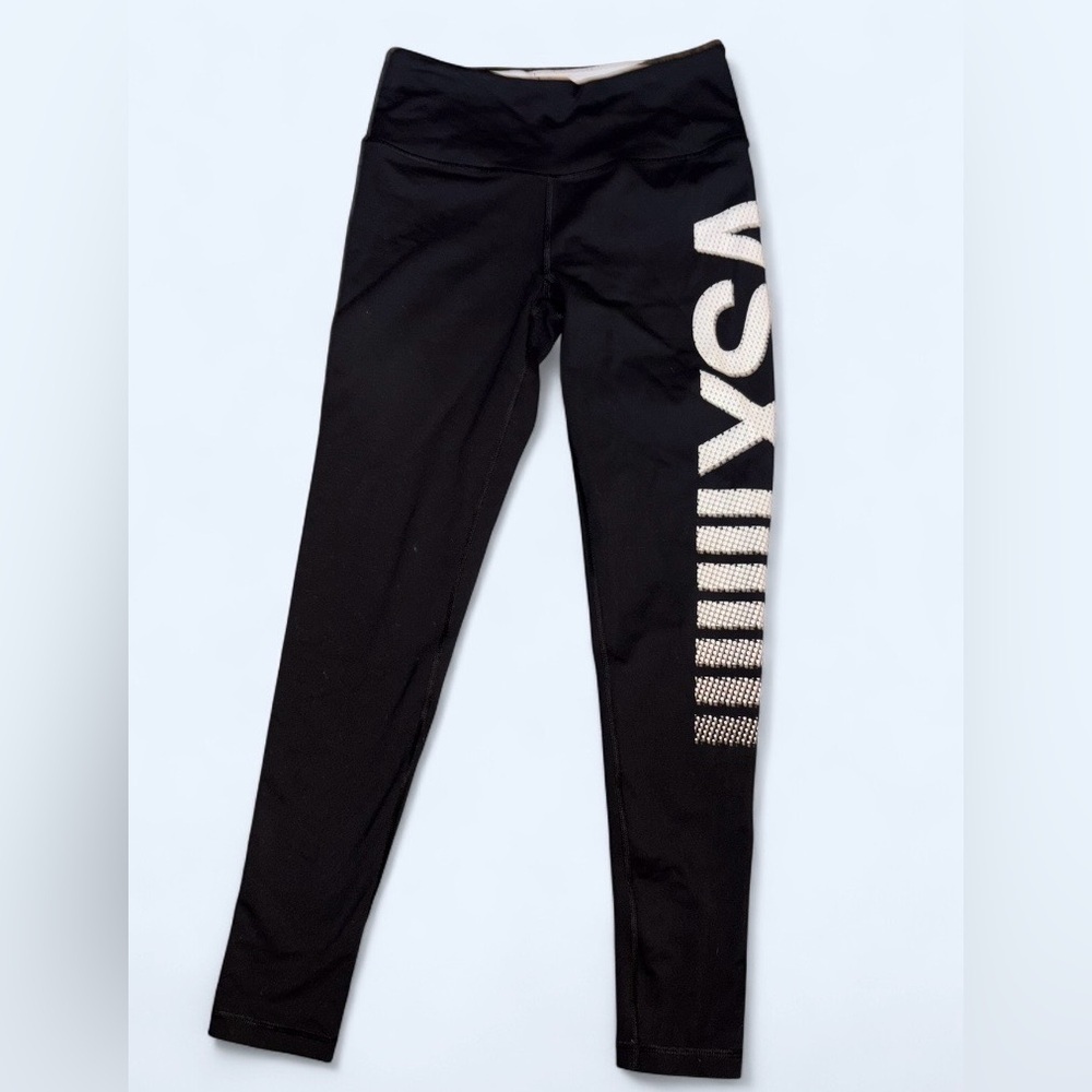 Victoria’s Secret VS Sport Black Logo Leggings Size Small - Picture 2 of 8